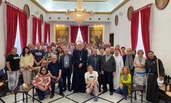 Incontro con il patriarca di Gerusalemme Mons. Pizzaballa