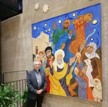 Dipinto dell'artista forlivese Franco Vignazia a Betlemme